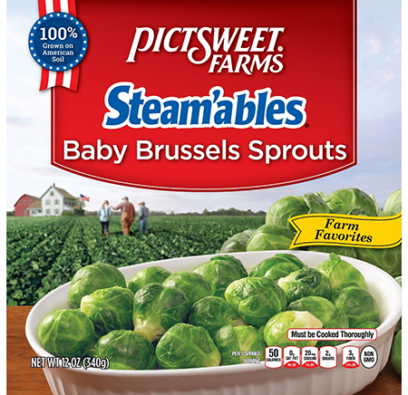 The PictSweet Company Recalls 12 Ounce Steam’ables Baby Brussel Sprouts for Undeclared Milk and Soy Allergens